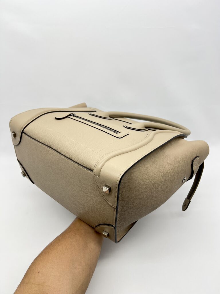Celine Mini Luggage Taupe SHW