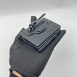 Balenciaga Neo Classic Trifold Croco Embossed Black SHW