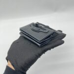 Balenciaga Neo Classic Trifold Croco Embossed Black SHW