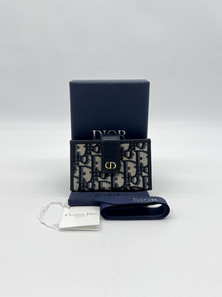 Dior 31 Montaigne Dandelion Canvas Oblique Navy GHW