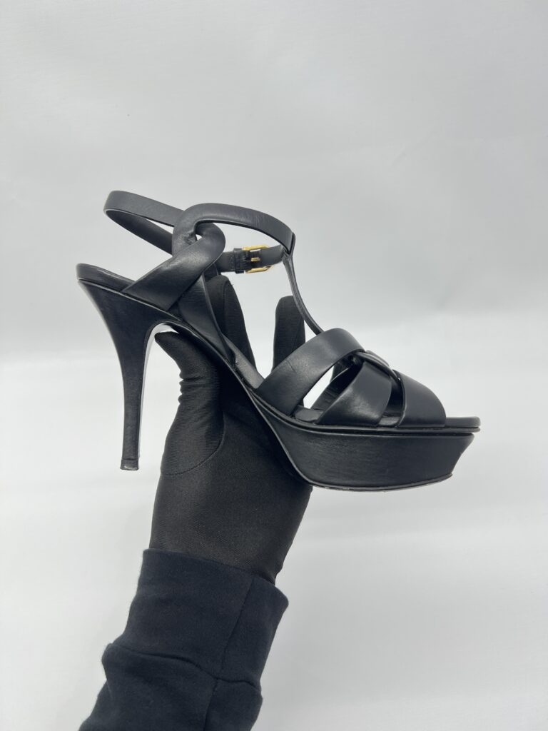 Saint Laurent Tribute Heels 85 Black