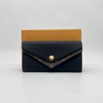 Louis Vuitton Double V Long Wallet Monogram Black GHW