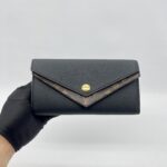 Louis Vuitton Double V Long Wallet Monogram Black GHW