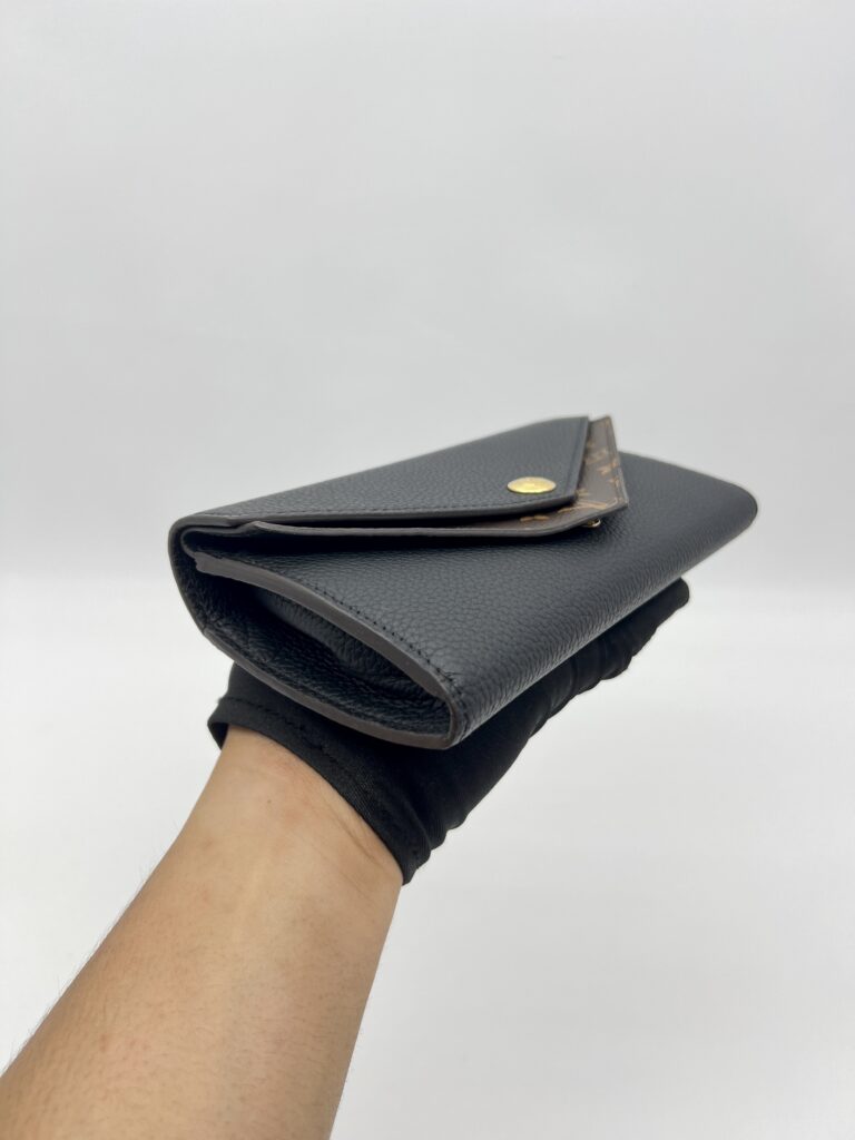 Louis Vuitton Double V Long Wallet Monogram Black GHW