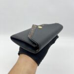 Louis Vuitton Double V Long Wallet Monogram Black GHW