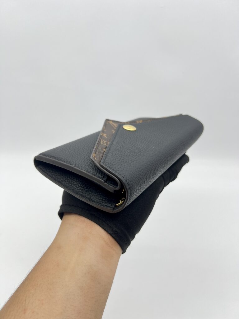 Louis Vuitton Double V Long Wallet Monogram Black GHW