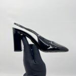 Prada Slingback Pumps Patent Black