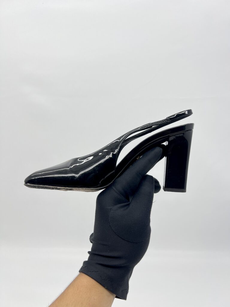 Prada Slingback Pumps Patent Black