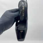 Prada Slingback Pumps Patent Black
