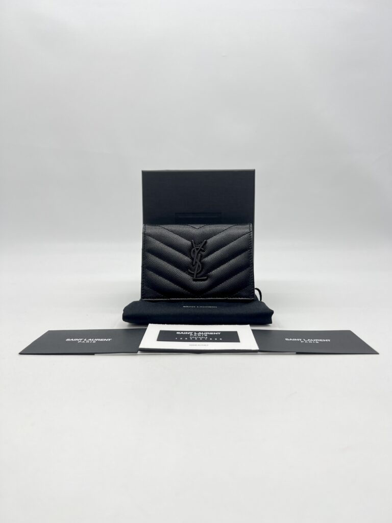 Saint Laurent Compact Wallet Black