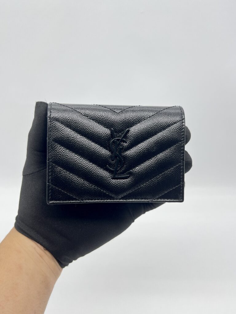Saint Laurent Compact Wallet Black