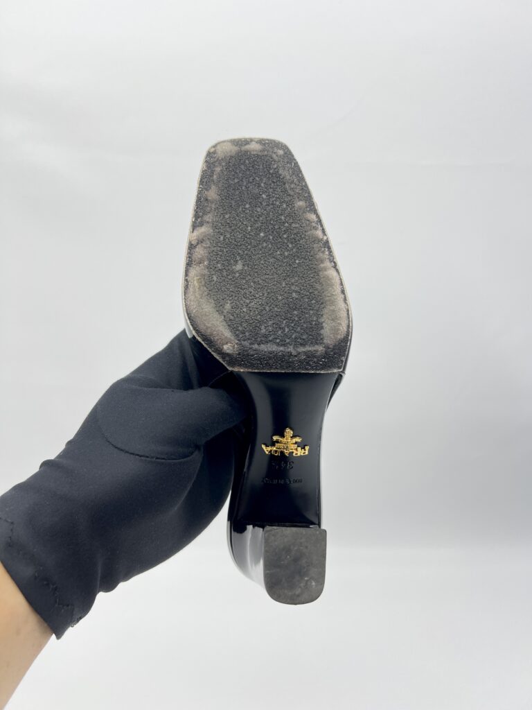 Prada Slingback Pumps Patent Black