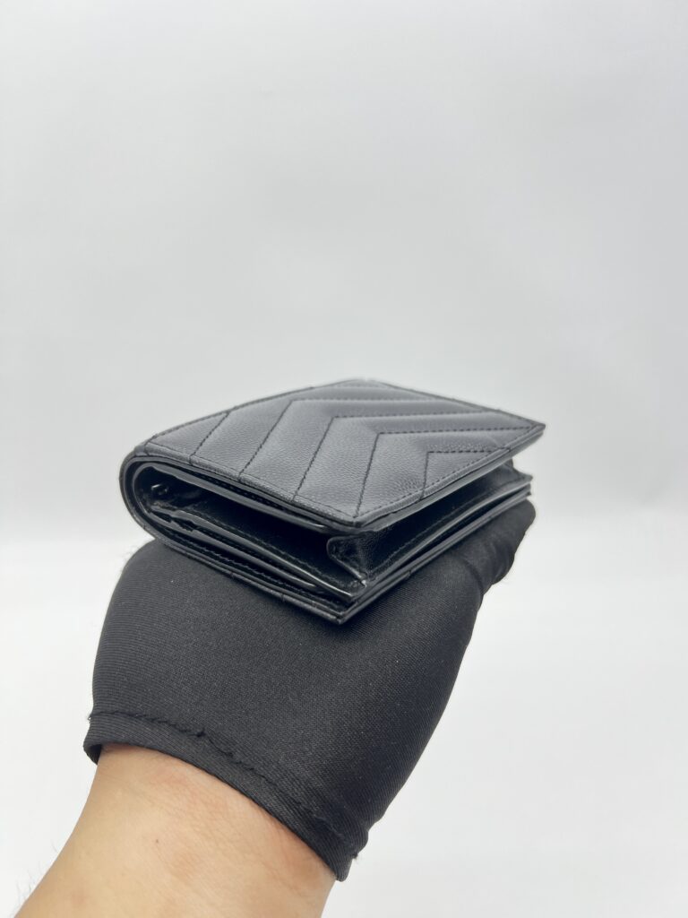 Saint Laurent Compact Wallet Black