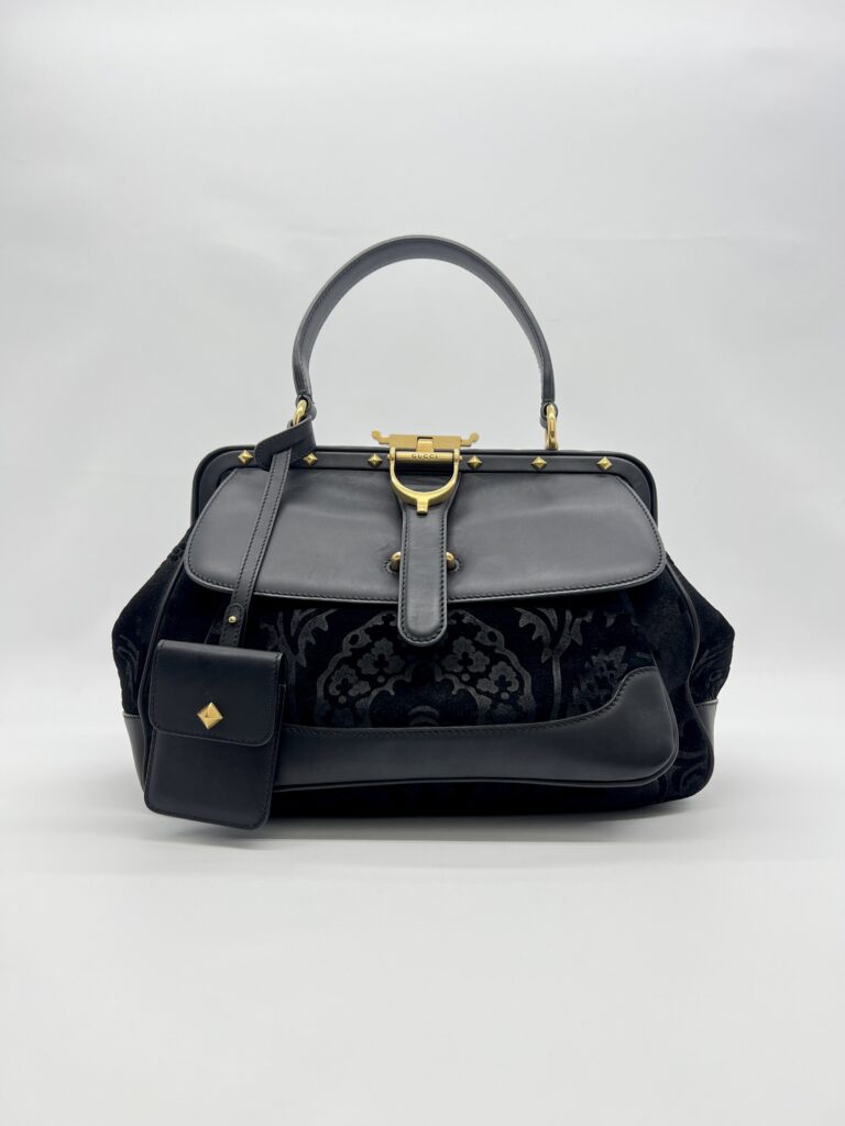 Gucci Lady Stirrup Bag Black GHW