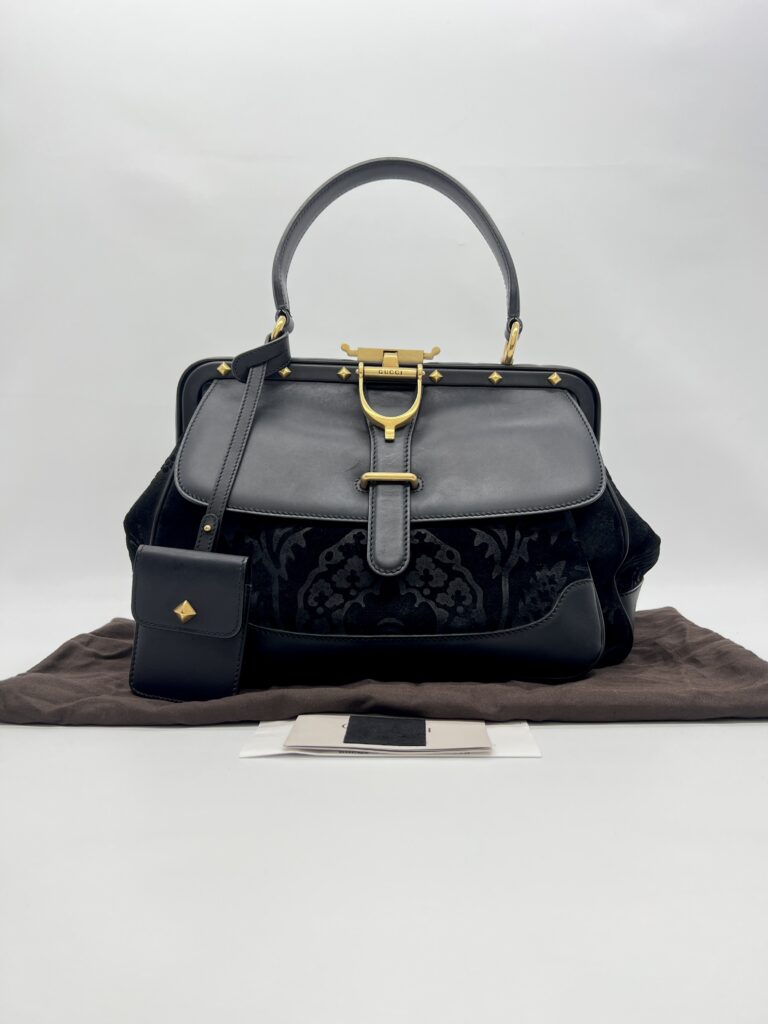 Gucci Lady Stirrup Bag Black GHW
