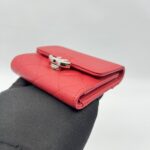 Chanel Trifold Wallet Mini Caviar Red SHW