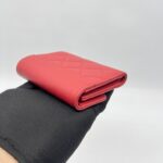 Chanel Trifold Wallet Mini Caviar Red SHW