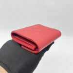 Chanel Trifold Wallet Mini Caviar Red SHW