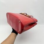 Gucci Horsebit Bright Bit Tote Vernis Red GHW