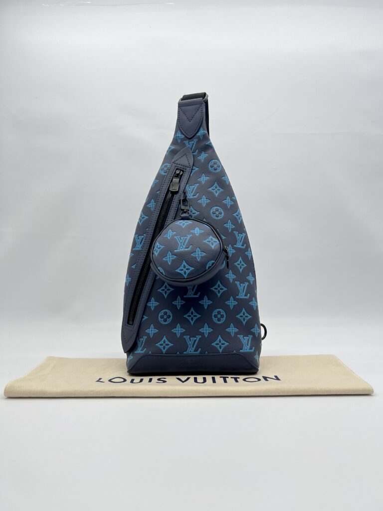 Louis Vuitton Duo Slingbag Monogram Shadow River Blue