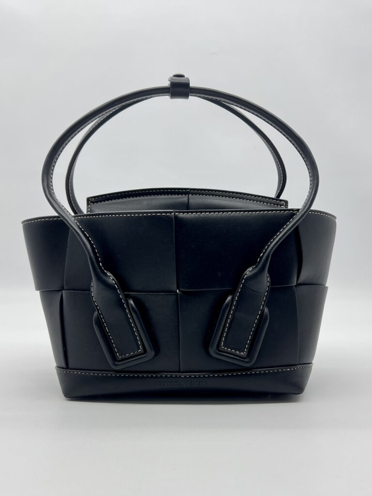 Bottega Veneta Arco Mini Black Intrecciato SHW