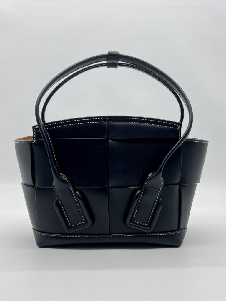 Bottega Veneta Arco Mini Black Intrecciato SHW
