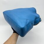 Gucci Diana Bamboo Handle Blue Pebbled