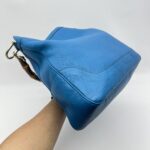 Gucci Diana Bamboo Handle Blue Pebbled