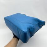 Gucci Diana Bamboo Handle Blue Pebbled