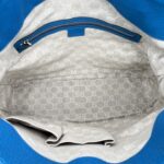 Gucci Diana Bamboo Handle Blue Pebbled