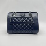 Chanel Mademoiselle Vintage Bag Navy SHW