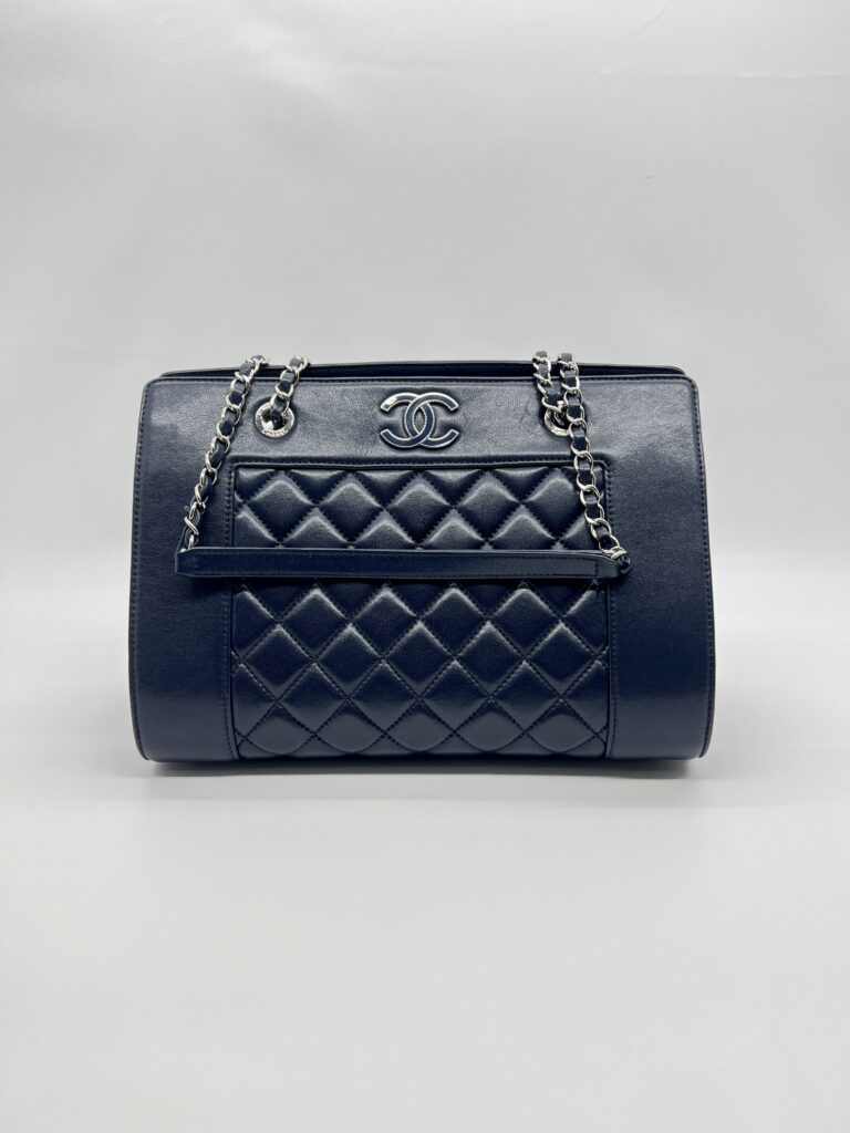 Chanel Mademoiselle Vintage Bag Navy SHW