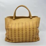 Bottega Veneta Shopping Tote Yellow Brown