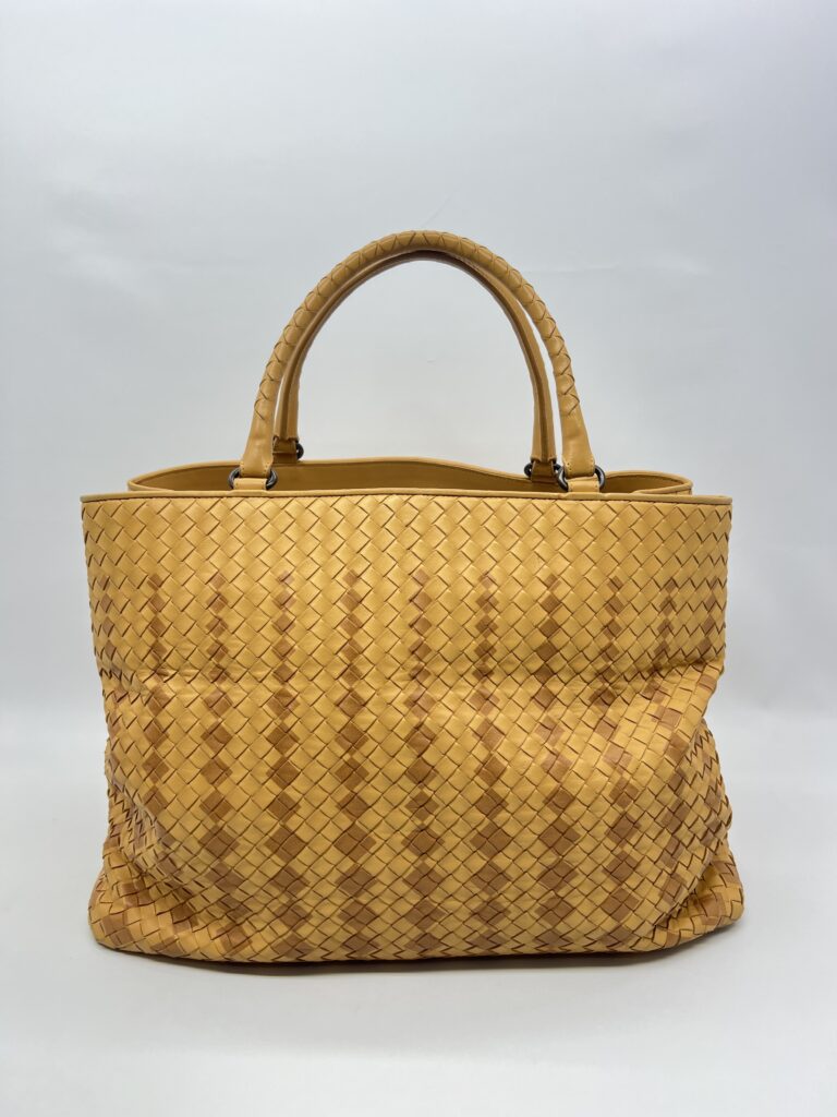Bottega Veneta Shopping Tote Yellow Brown