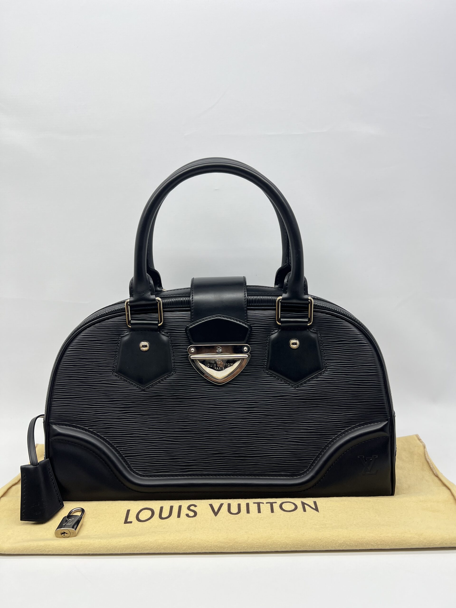 Louis Vuitton Bowling Montaigne Epi Noir SHW