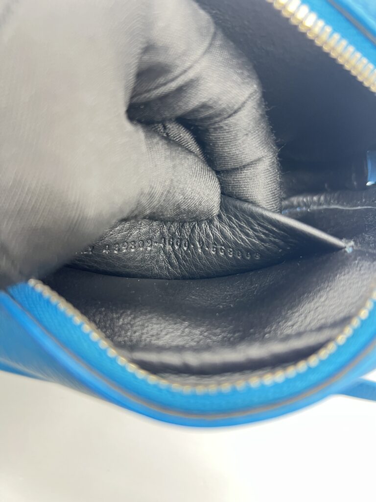Balenciaga Everyday Camera Bag Blue Cat SHW