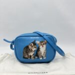 Balenciaga Everyday Camera Bag Blue Cat SHW