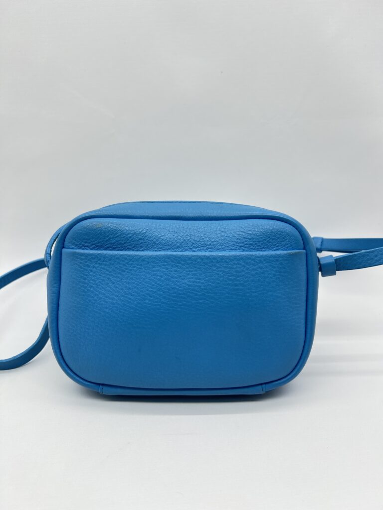Balenciaga Everyday Camera Bag Blue Cat SHW