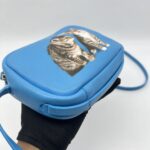 Balenciaga Everyday Camera Bag Blue Cat SHW