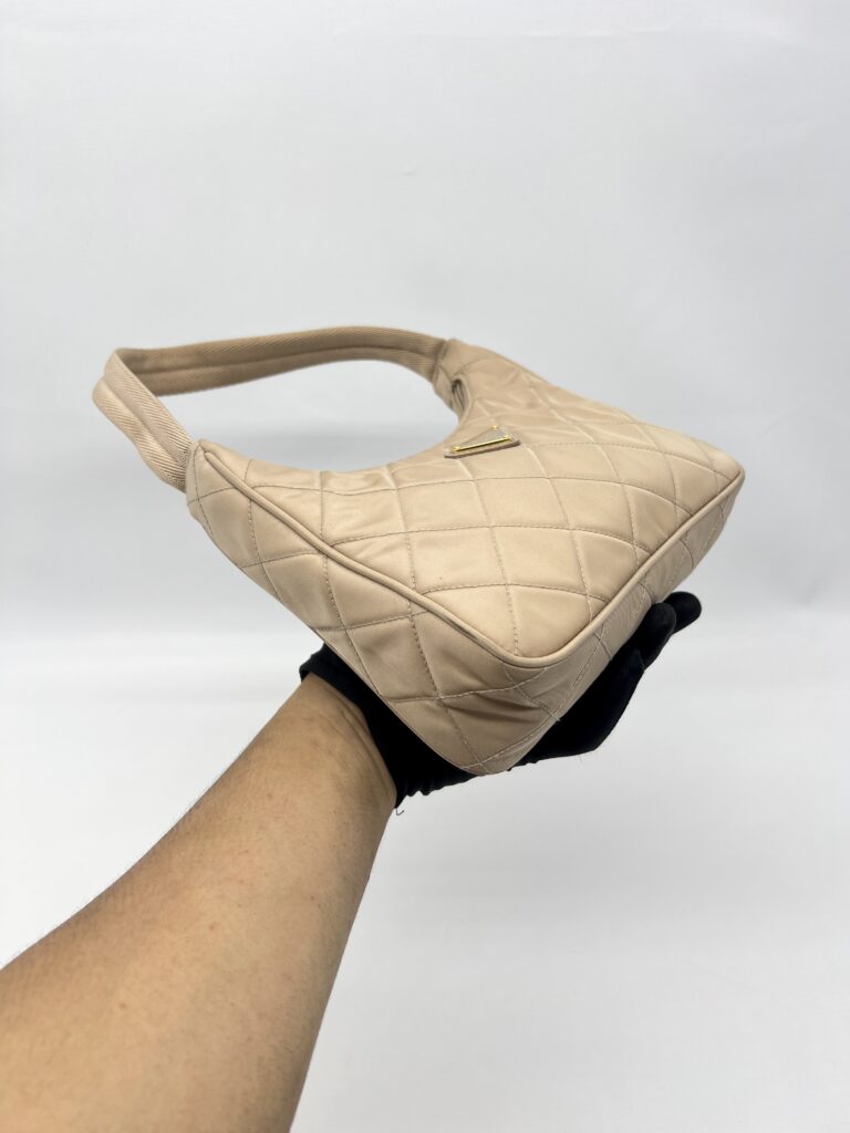 Prada Re-Edition Quilted Nylon Nude GHW