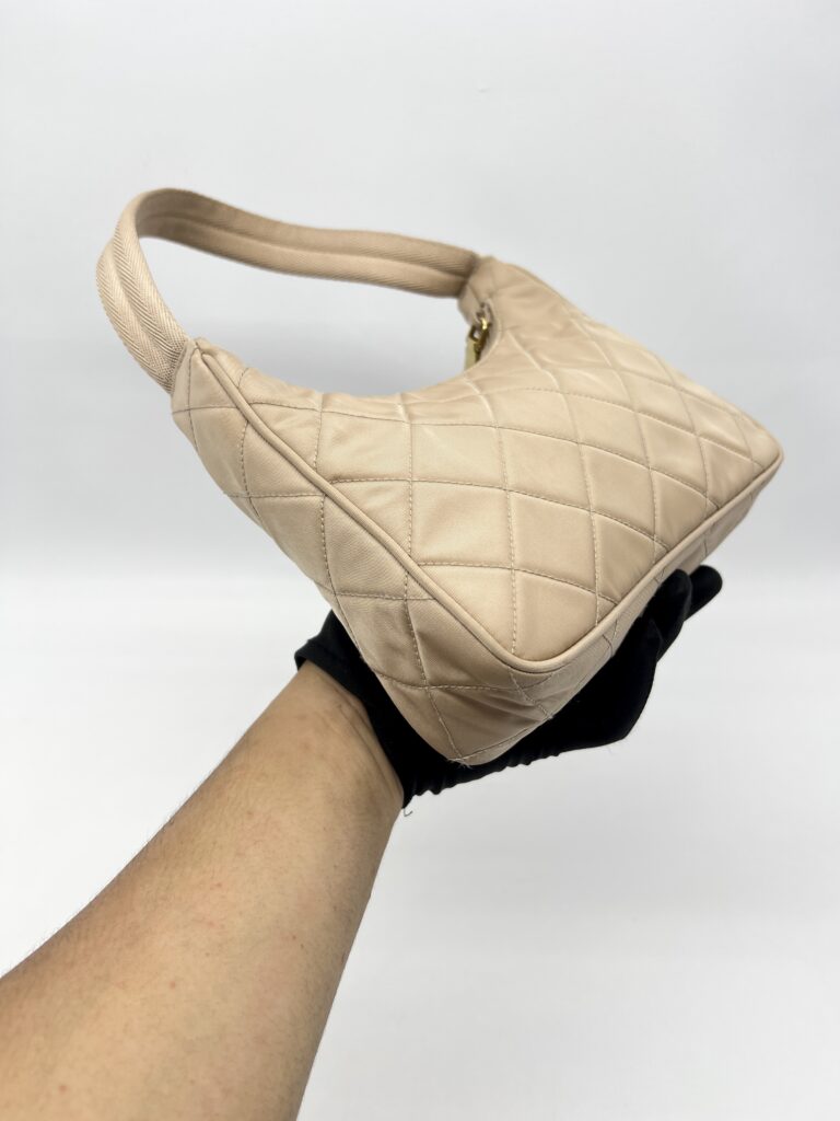 Prada Re-Edition Quilted Nylon Nude GHW