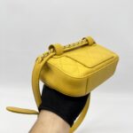 Chanel Chain Infinity Waist Belt Bag Yellow GHW