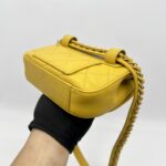 Chanel Chain Infinity Waist Belt Bag Yellow GHW