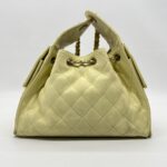 Chanel C25 Small Caviar Light Yellow GHW