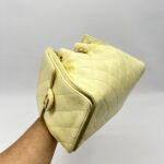 Chanel C25 Small Caviar Light Yellow GHW