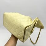 Chanel C25 Small Caviar Light Yellow GHW