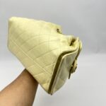 Chanel C25 Small Caviar Light Yellow GHW