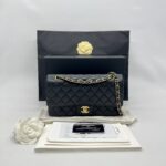 Chanel Medium Classic D Flap Caviar Black GHW