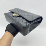 Chanel Medium Classic D Flap Caviar Black GHW