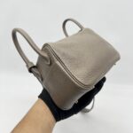 Hermes Mini Lindy Clemence Etoupe GHW